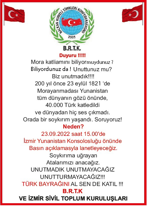 Mora Katliamına sessiz kalma..