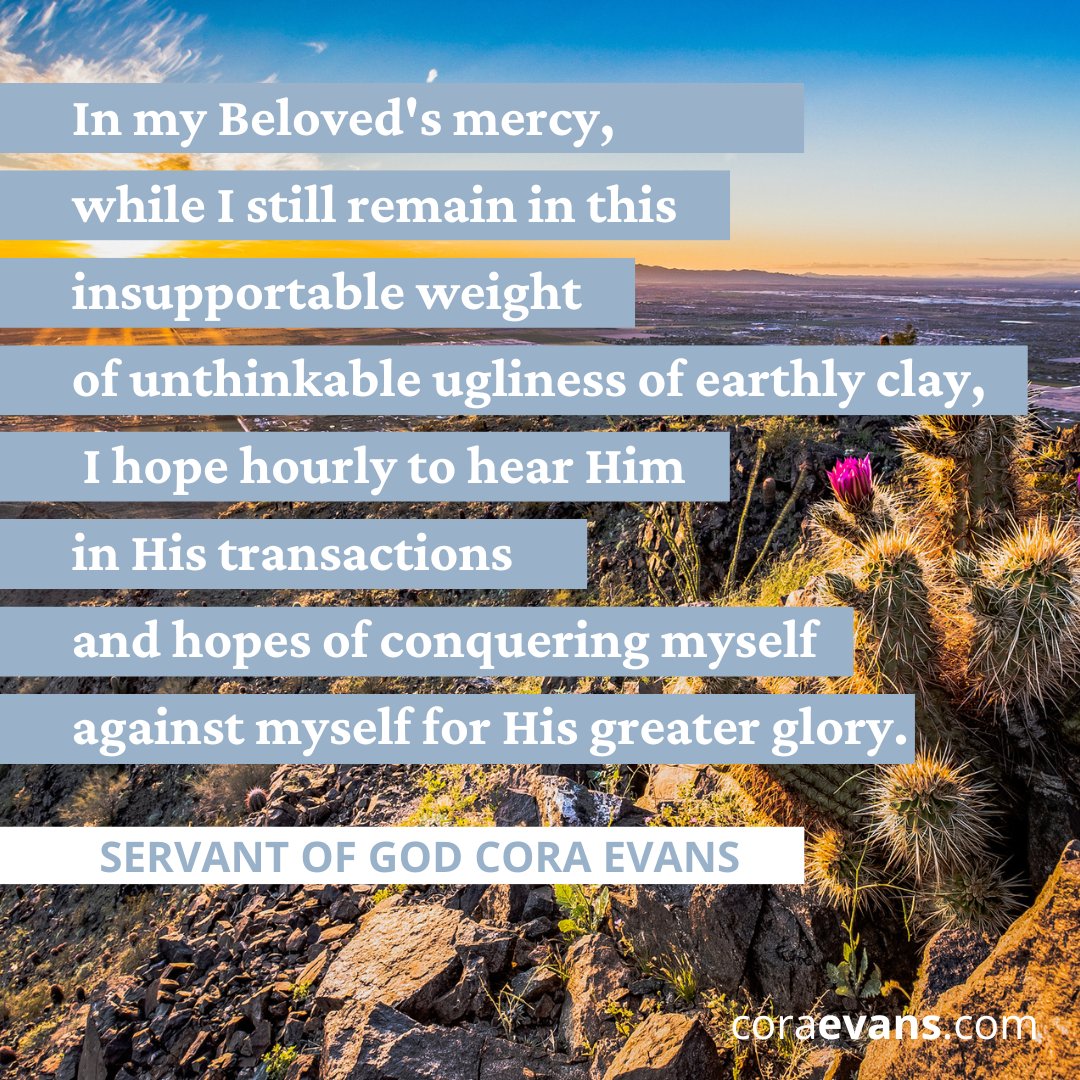 From "Gems: Knowing Christ in the Light of Modern Wisdom" by Servant of God Cora Evans.

coraevans.com/books

#CatholicBooks #JMJ #Mercy #Jesus #SpiritualReading #SpiritualGrowth