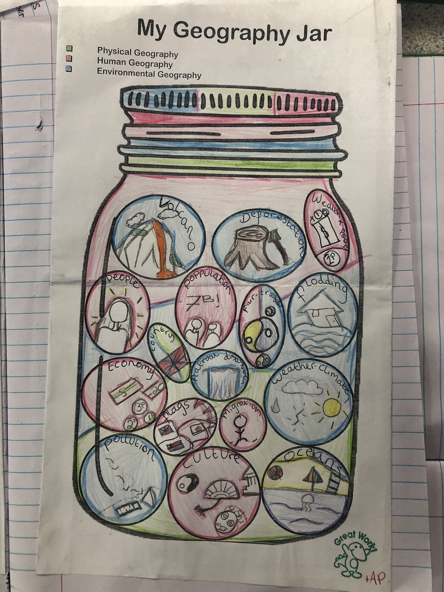 Year 7 have been creating beautiful geography jars as they explore topics in geography and discover how we categorise them 🌍 Always fantastic to see our pupils take pride in their work 🤩 #Geography