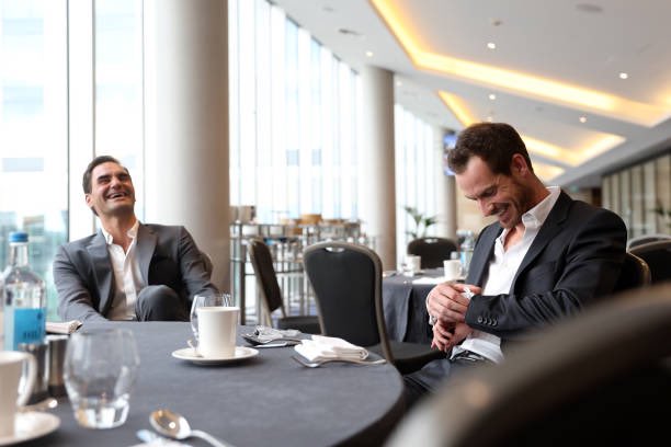 MagicMurrayFans's tweet photo. .@andy_murray and @rogerfederer 🥹 https://t.co/HVevFUQy0y