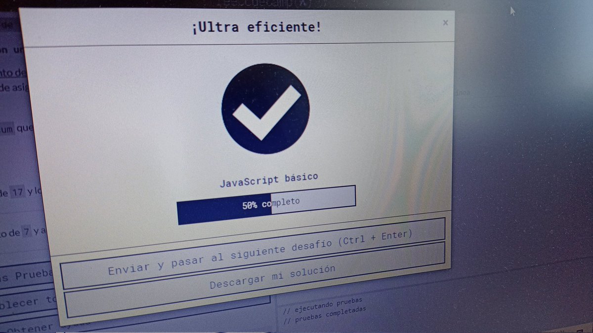 andocodeando's tweet photo. Día 4/100 #100DaysOfCode seguimos con JavaScript básico en @freeCodeCamp sin prisa pero sin pausa #100diascodeando https://t.co/2Cr6YhtD5S