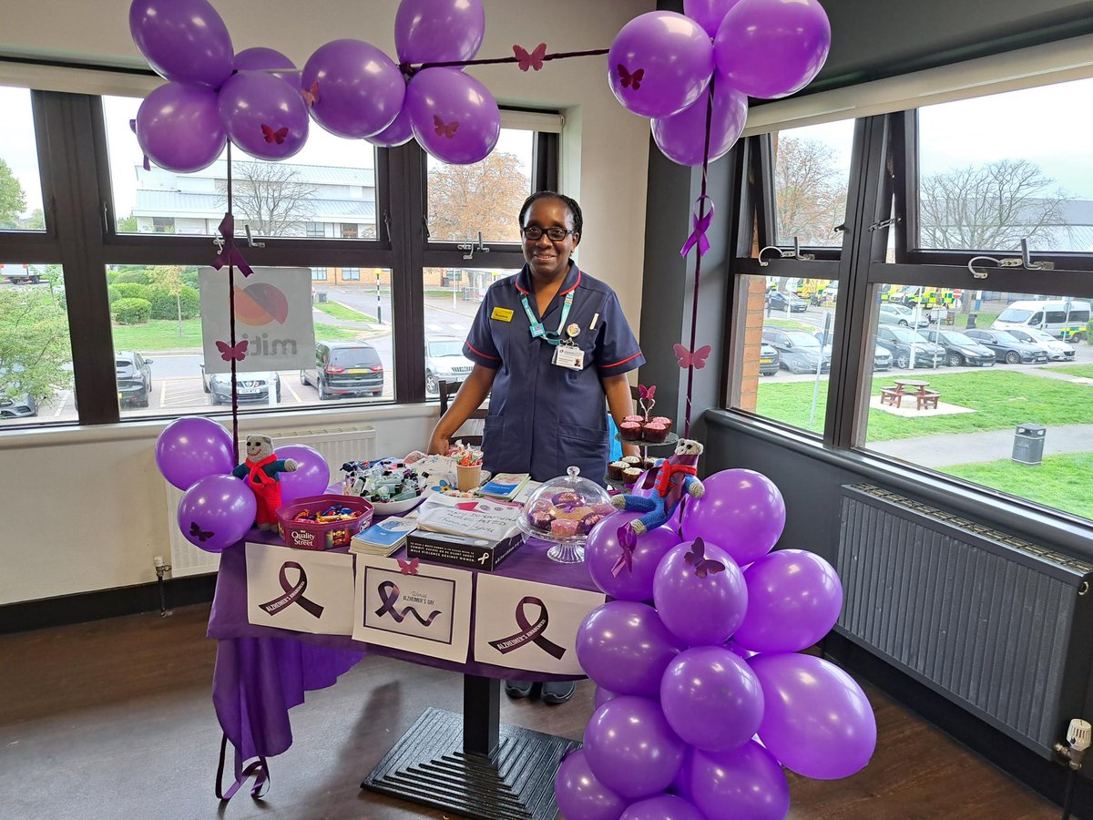 BHRUT Dementia and Delirium Team💙 (@bhrut_dementia) on Twitter photo The Dementia and Delirium team celebrating World Alzheimers Day. Queens Hospital and King George’s Hospital have stalls prepared by the team and giving out cakes and leaflets to everyone.
<a href="/dcapasso/">Daniela Capasso</a>
<a href="/GaryEtheridge3/">Gary Etheridge RN</a>
<a href="/BHRUT_NHS/">BHRUT NHS 🏥</a>
<a href="/DementiaUK/">Dementia UK</a>
<a href="/alzheimerssoc/">Alzheimer's Society</a> The Dementia and Delirium team celebrating World Alzheimers Day. Queens Hospital and King George’s Hospital have stalls prepared by the team and giving out cakes and leaflets to everyone.
<a href="/dcapasso/">Daniela Capasso</a>
<a href="/GaryEtheridge3/">Gary Etheridge RN</a>
<a href="/BHRUT_NHS/">BHRUT NHS 🏥</a>
<a href="/DementiaUK/">Dementia UK</a>
<a href="/alzheimerssoc/">Alzheimer's Society</a>