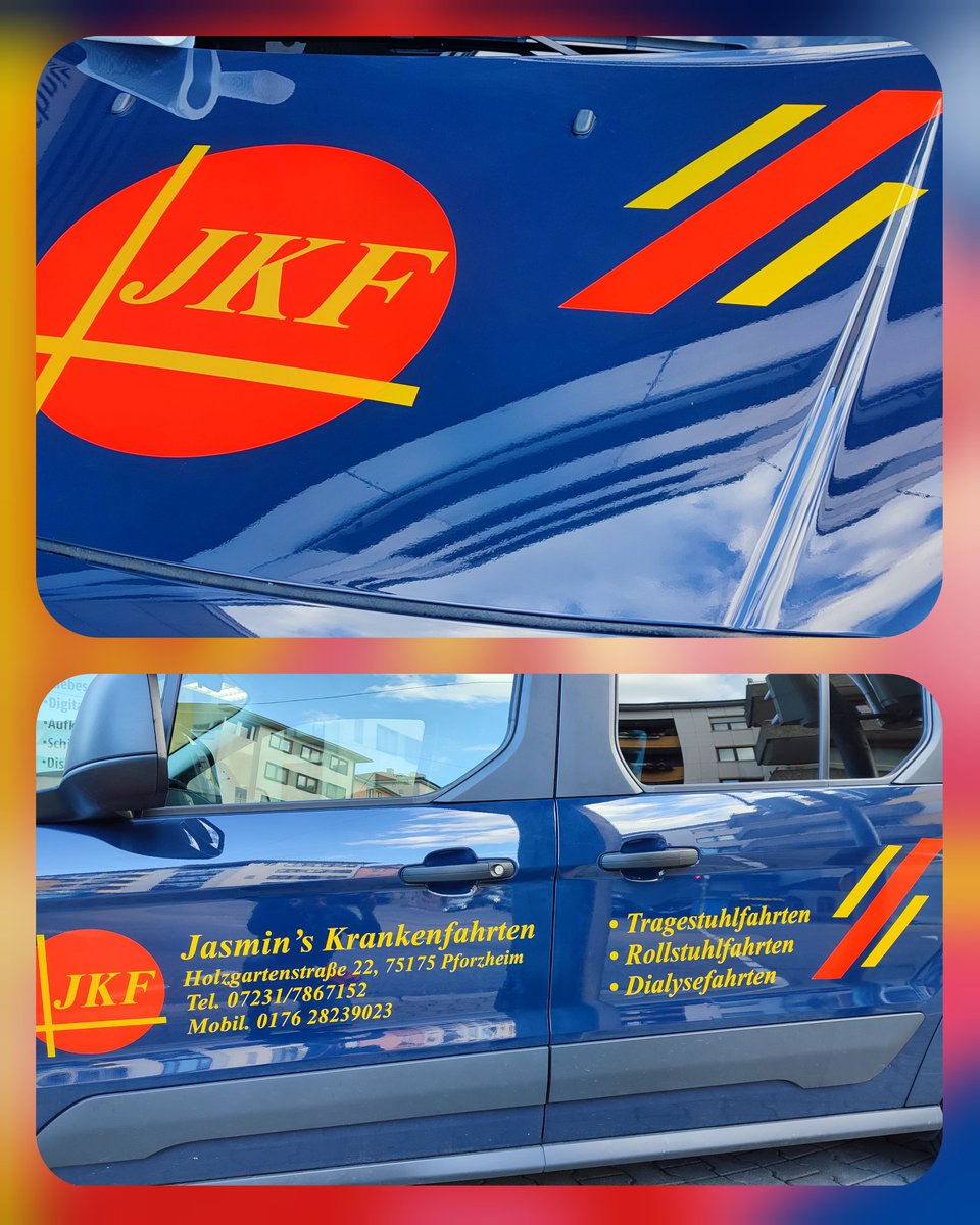 LetterworldPF's tweet photo. Neues Logo auf dem neuen Fahrzeug. Dieser #FordTransitConnect wurde heute mit #Logos und #Klebeschriften gestaltet.
#Autobeschriftung #Autofolierung #Werbetechnik #Reklame #Digitaldruck #Aussenwerbung #Banner #Grafik #Magnetschild #Aufkleber #Beklebung #Beschriftung #Design https://t.co/Mqx7YZ8TXZ