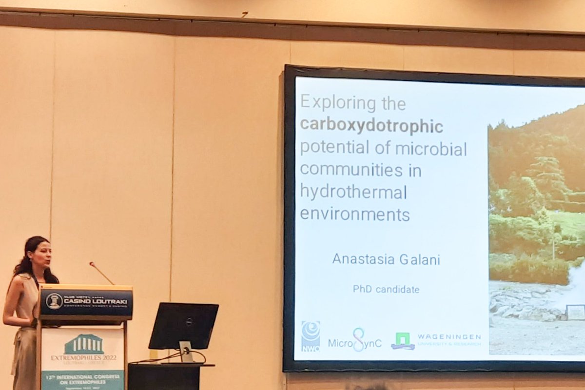 AnastanGs's tweet photo. Finally, I can share my love of thermophilic microbes with a live audience (at my home country)!!  @Extremophiles22 https://t.co/d4J62khx5J