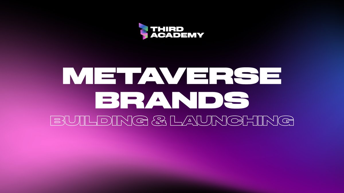 ThirdAcademy_'s tweet photo. 👾 The #Metaverse is new, so a clear guidebook to building and launching successful brands in this space has yet to be written. 

But, this will give you an overview of what you need to be aware of to be successful 🧵👇

#metaverseproject #COURSES #Web3 #web3education #blockchain https://t.co/lMYdyQYSmy
