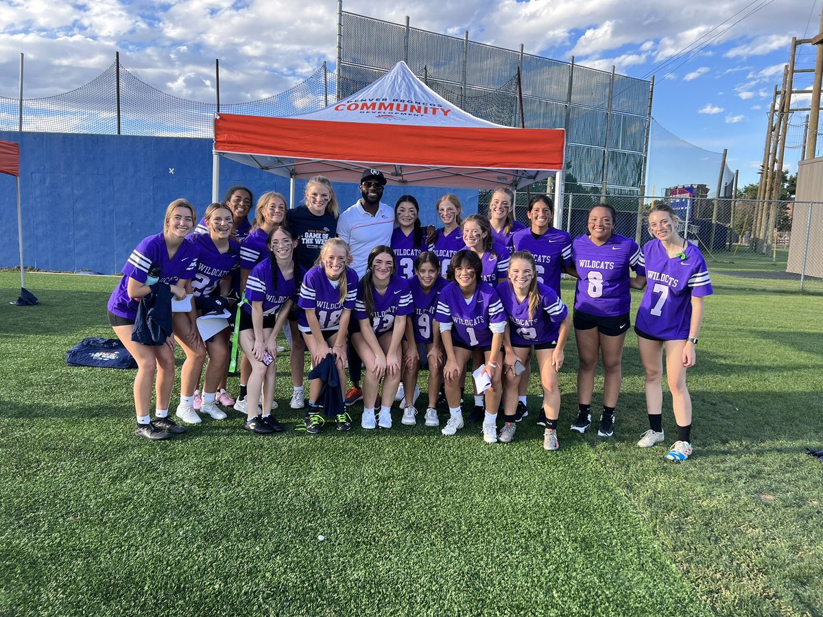 Watched @AWestNow1 girls flag football team play against Cherry Creek last week and I was amazed at how competitive these young ladies were. If you haven’t watched them play, you need to. Found myself screaming like I was watching a NFL game @BroncosOffField