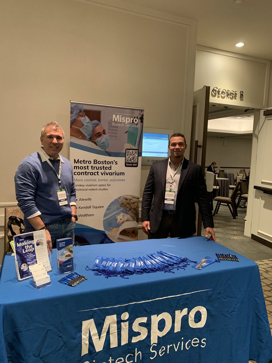 misprobiotech's tweet photo. #RESI Boston is off to a great start. We’re here to help startups and investors understand how the contract vivarium option can help de-risk #preclinical programs. The #turkeysandwiches are on-point, as well! #vivarium #biotech #ownyourscience #boston https://t.co/0zdhGugenQ