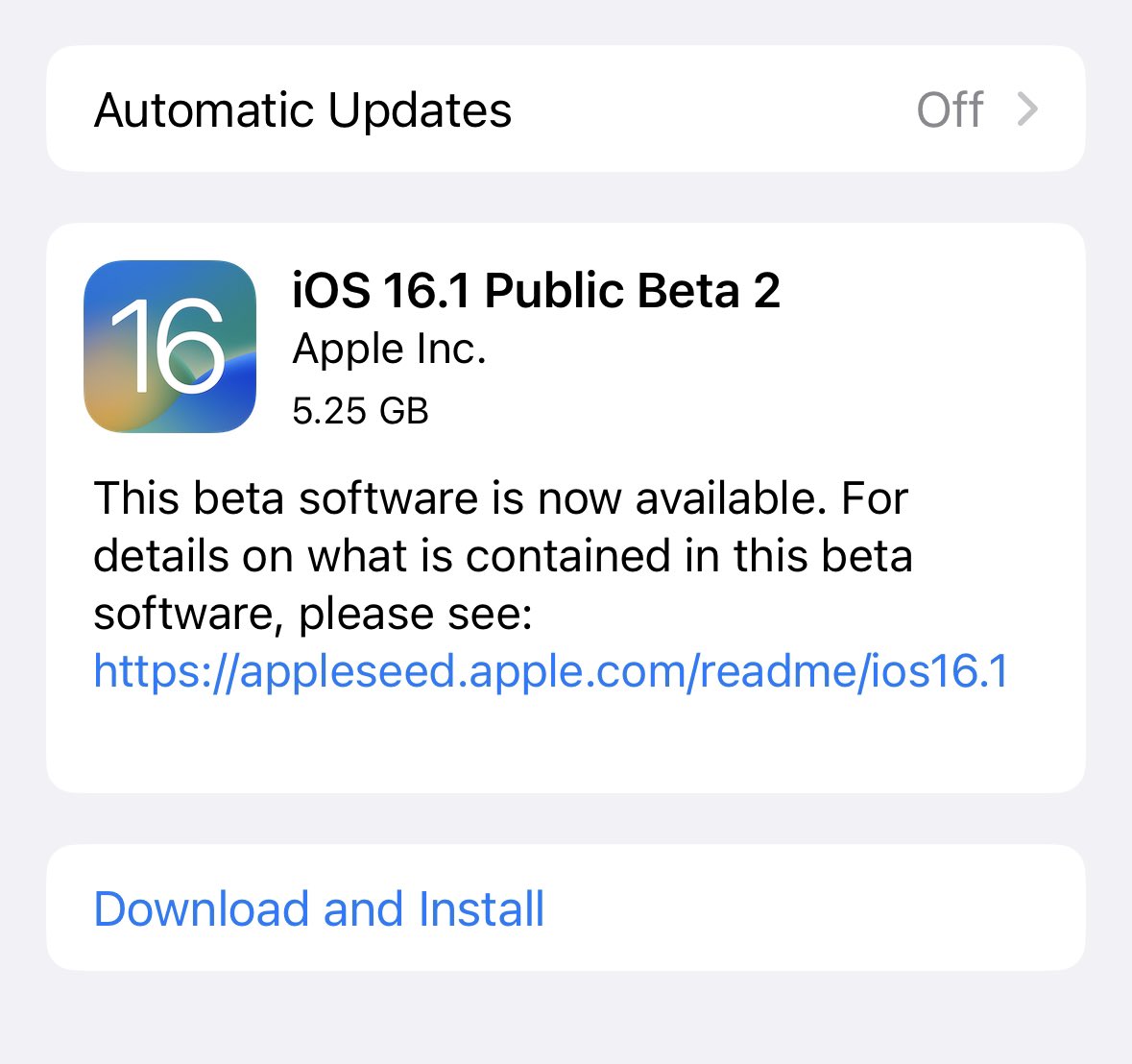 BrandonButch's tweet image. iOS 16.1 Public Beta 2 has been released!

Here’s what’s new: youtu.be/dc1ZhD6Rl_s