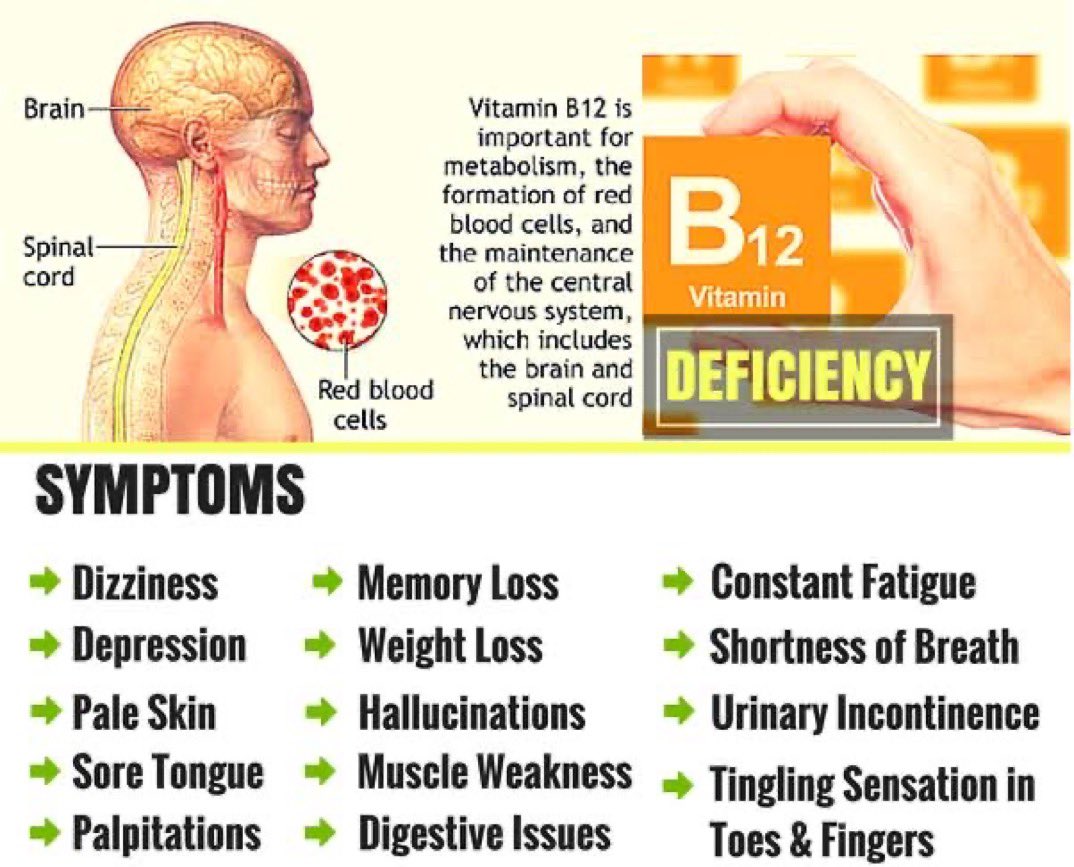 Vitamin deficiency. Symptoms of Vitamin b deficiency 12. B12 deficiency.