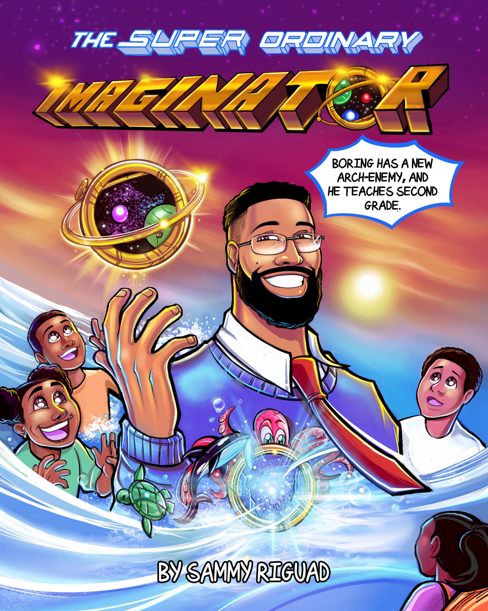 1 pic. Sammy R., The Imaginator, teaches second grade and uses his creativity to spark his students’ imaginations, so they feel encouraged, creative and confident in their abilities. ✨🦸🏿‍♂️ Check out Sammy’s story, The Imaginator, coming soon. #MyBlackFeels https://t.co/nCYvJM8Oou