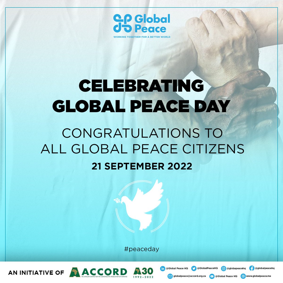 GlobalPeaceHQ's tweet photo. Congratulations to all Global Peace Citizens........#peace #peaceday #PeaceDay2022 #peacebuildinginaction https://t.co/biK9CAS1v1