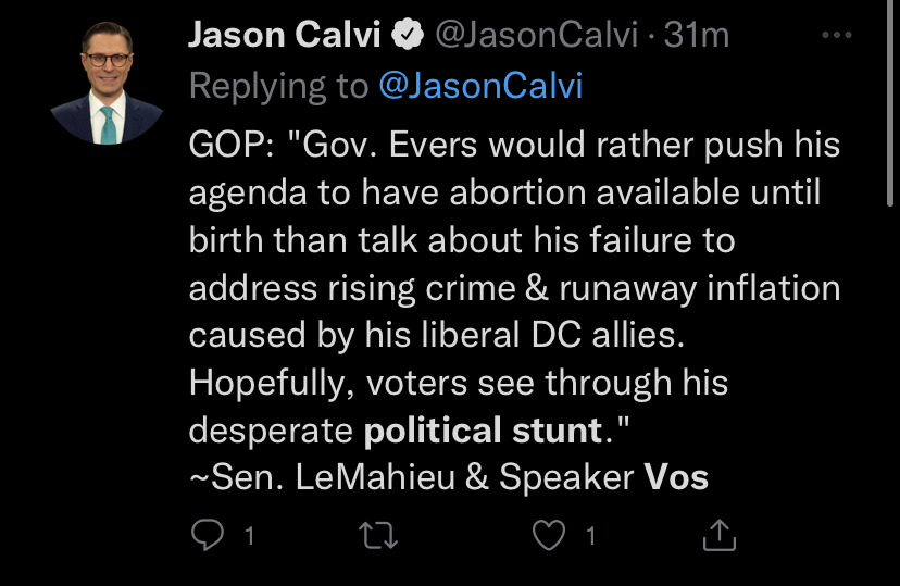 RepHebl's tweet image. Considering I introduced this exact legislation in 17, 19, &amp;amp; 21 &amp;amp; it has not received so much as a public hearing, I am begging WI press to ask a follow up on if &amp;amp; why they don&apos;t support the actual text of the bill &amp;amp; not let Vos/LeMahieu get away w/just dismissing it out of hand