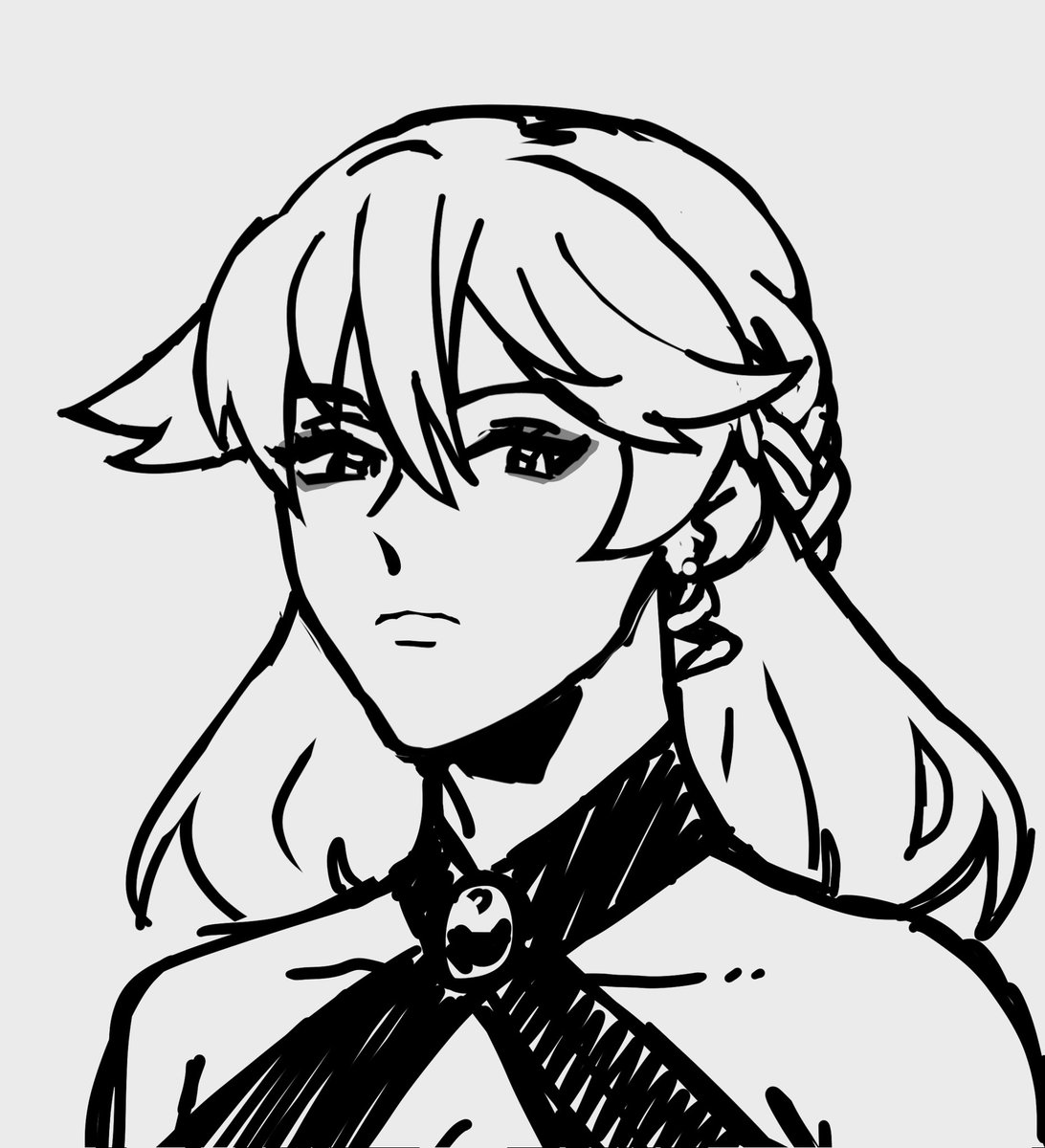 Occasionally, employees and patients alike at the hospital where Rosemary works will get this look from her.

It usually means there's something about you she wants to experiment on, so if you're able, run fast and run far-//

Sketch done by the wonderful @PDATRlC!