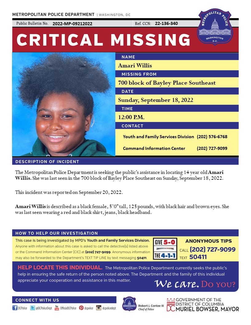 DC Police Department tweet media