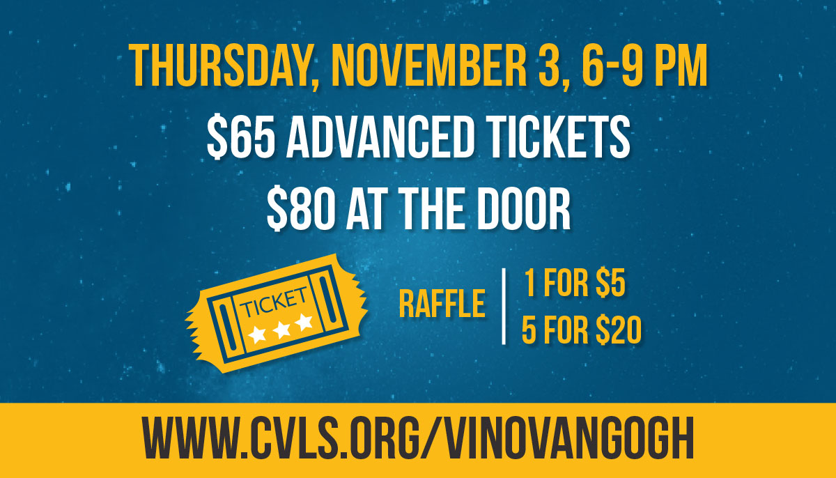 CVLS_legalaid's tweet photo. Tickets are on sale now for #VinoVanGogh 2022! Join us Nov3 IN PERSON as we celebrate #ChicagoProBono Art, drinks, food, music, raffle, hanging out with friends, what more could you ask for? Buy yours today. $65 advanced / $80 at the door https://t.co/YryDdXSqtY https://t.co/9ZqMvDTGpK