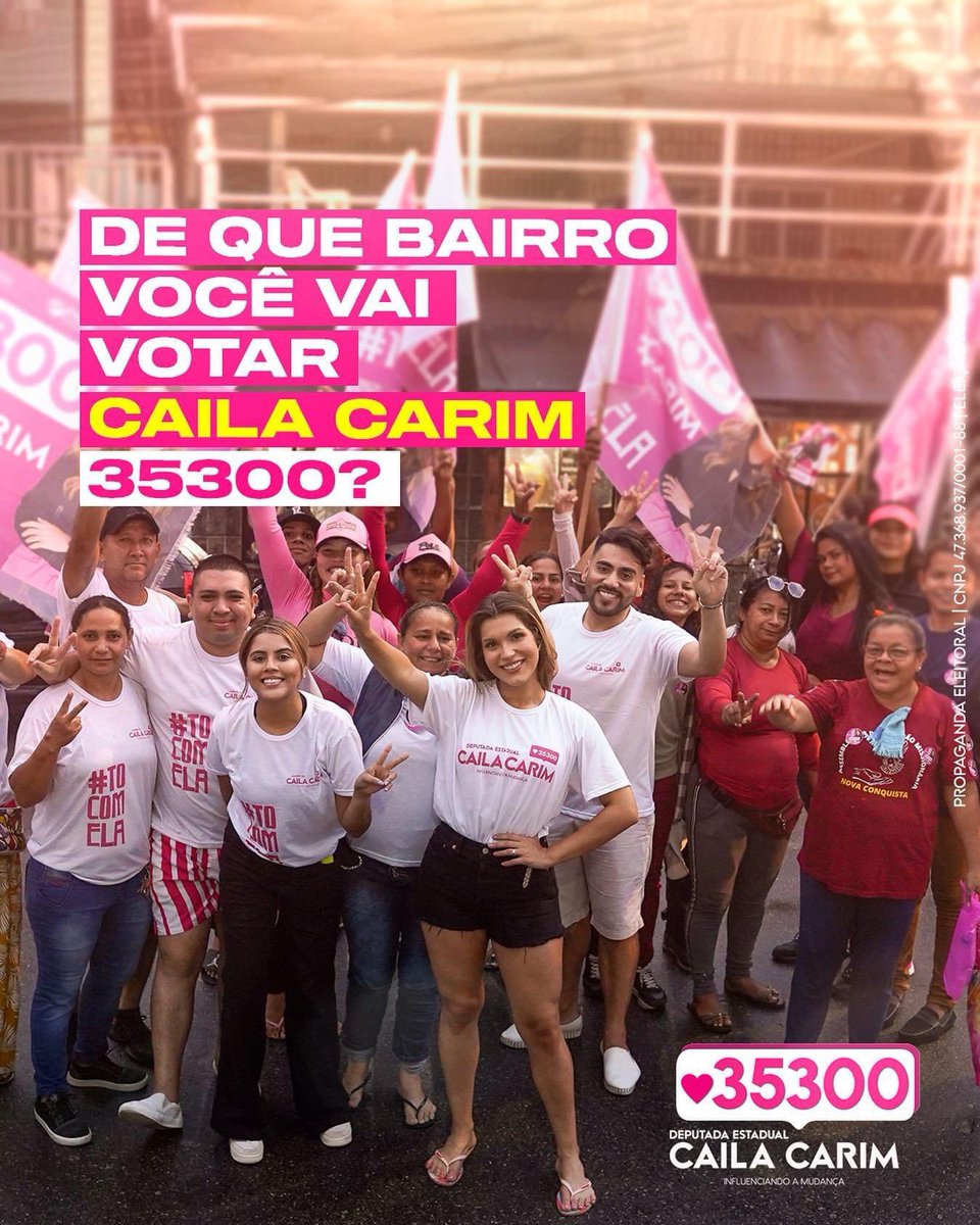 CailaCaarim's tweet photo. NO DIA 02 DE OUTUBRO É 3️⃣5️⃣3️⃣0️⃣0️⃣✅
-
DEIXE NOS COMENTÁRIOS O NOME DO SEU BAIRRO 👇🏻 #TOCOMELA https://t.co/EDKm3qYG2r