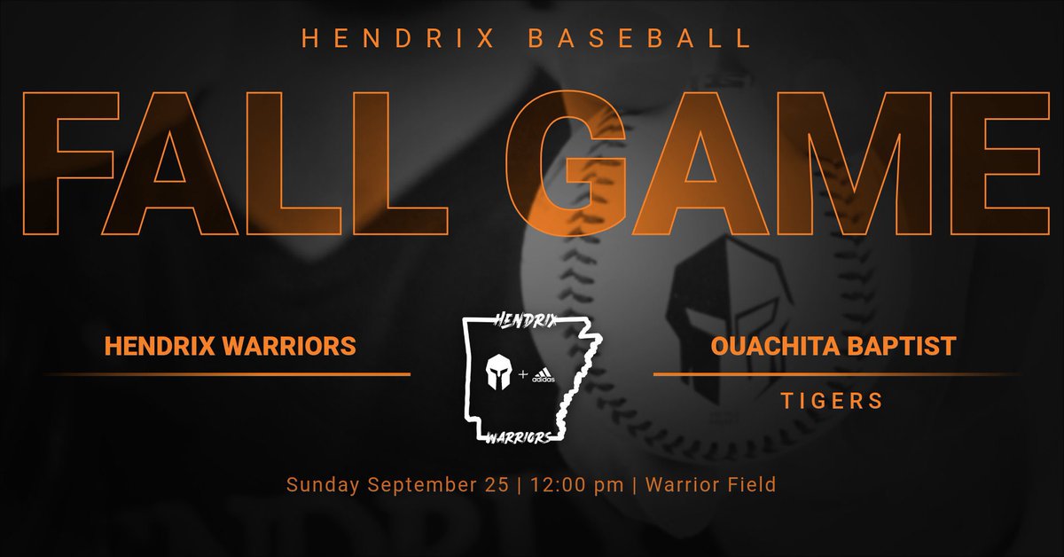 #RollDrix (@hendrixbaseball) on Twitter photo Warrior Baseball is in action this weekend as <a href="/OuachitaBSB/">Ouachita Baseball</a> travels up to Conway.
📆: 9/25/22
📍: Warrior Field
📺: portal.stretchinternet.com/hendrix Warrior Baseball is in action this weekend as <a href="/OuachitaBSB/">Ouachita Baseball</a> travels up to Conway.
📆: 9/25/22
📍: Warrior Field
📺: portal.stretchinternet.com/hendrix