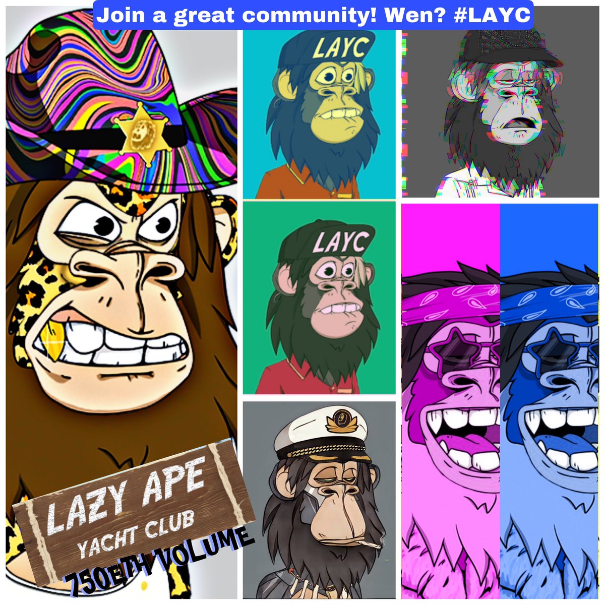 <a href="/DonCryptoBTC/">doncryptobtc.eth</a> <a href="/LazyApeYC/">Lazy Ape</a> <a href="/LAYCCaptains/">LAYC Captains</a> <a href="/LAYCHATGANG/">LAO Hat Gang</a> <a href="/Executiveape1/">𝔼𝕩𝕖𝕔𝕦𝕥𝕚𝕧𝕖 𝔸𝕡𝕖 🐸 - 🦍</a> @NakedApesYC @laycpirates @LAYCgrillz <a href="/Unit22to0/">Unit22</a> @lazycheetahs <a href="/LAYCZOMBIES/">ZOMBIEAPES</a> @TDHTrippyHats
