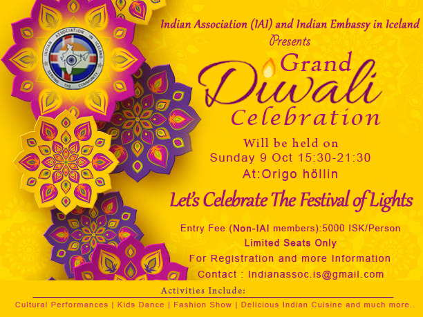 "Let's Celebrate Diwali"
#Diwali2022 #India #iceland #IAI #09thOctober2022 

<a href="/indembiceland/">India in Iceland</a>
