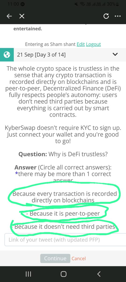 Bhai362's tweet photo. #iTokenLearn2Earn with @KyberNetwork is the easiest way to learn about #DeFi. Download @iTokenWallet and join me to earn free tokens every day! https://t.co/GvHcPTxQDi

@SevillaFC_JA @OAeditor @CEOusawp https://t.co/HA7VuweGC3