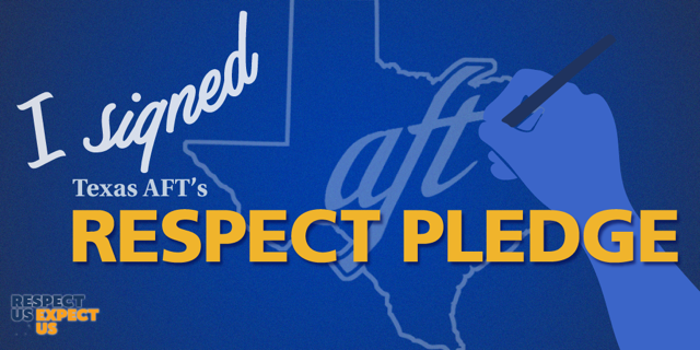 whitmire_john's tweet photo. I am proud to stand with Texas teachers &amp; school employees by signing @TexasAFT's #TXRespectPledge. The people who keep our schools running deserve respect from this state &amp; I will work in the #TxLege to make that happen. https://t.co/A41lKqwGbT
