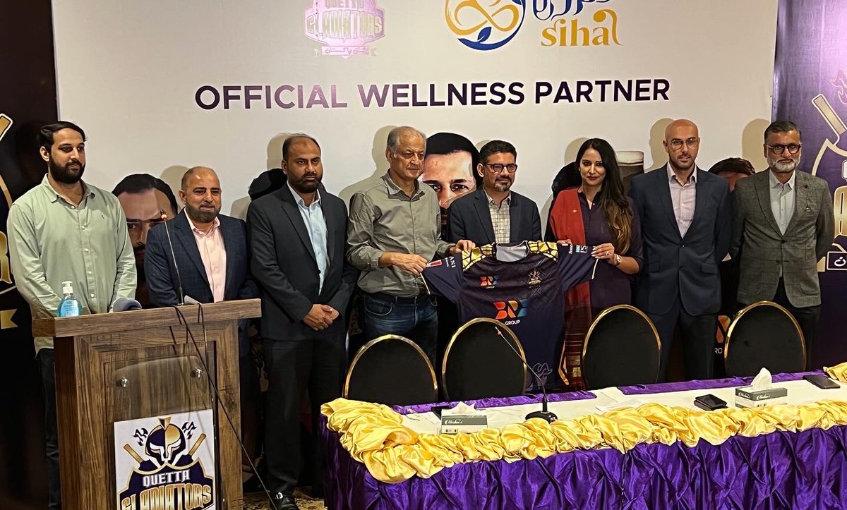 TeamQuetta's tweet photo. Quetta Gladiators 🤝 Siha Health & Wellness
Quetta Gladiators sign Siha as Official Wellness Partner for the Pakistan Super League Season 8️⃣
The collaboration aims to extend our efforts and operations in the health and wellness sector. https://t.co/YdSjOyXTz5