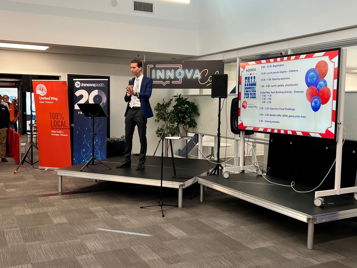 Innovapost is a proud supporter of the United Way. Thank you <a href="/UnitedWayEO/">United Way East Ontario</a> and <a href="/ochottawa/">Operation Come Home</a> for helping us kick off our United Way Fall Festival Fun Fair event in Ottawa today! #ThisIsInnovapost #LocalLove