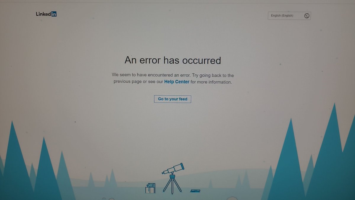 niharkn07's tweet photo. @LinkedIn Linked is down! https://t.co/hAQx6zf2Tx