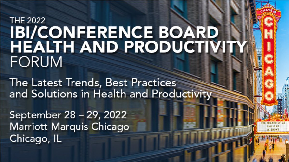 We're a sponsor at The 2022 IBI/ <a href="/Conferenceboard/">The Conference Board</a> Health and Productivity Forum in Chicago! hubs.la/Q01mTphc0. Don't miss our President &amp; Chief Growth Officer, Heidi Anderson, speaking on 9/28: 'Sleep: The Next Frontier for Large Employers!' Learn about the #power of #sleep