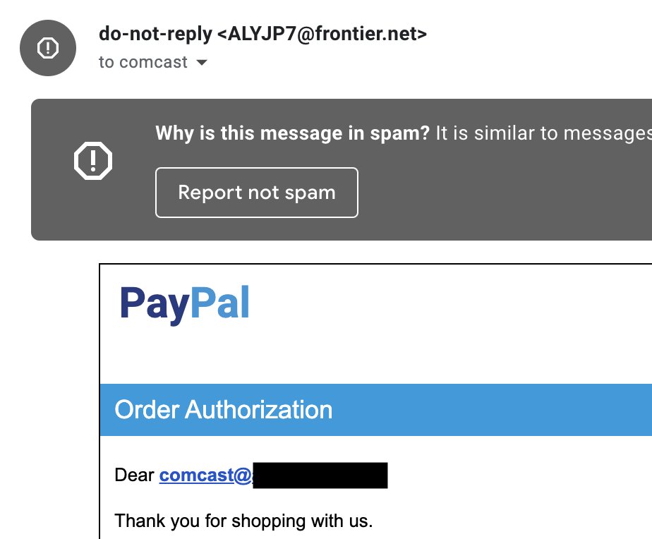 abhaygupta's tweet photo. Looks like either Comcast's email database was stolen or hacked because the email id I got phishing email on was ONLY used with Comcast.
@comcast https://t.co/yznJmo9IOa