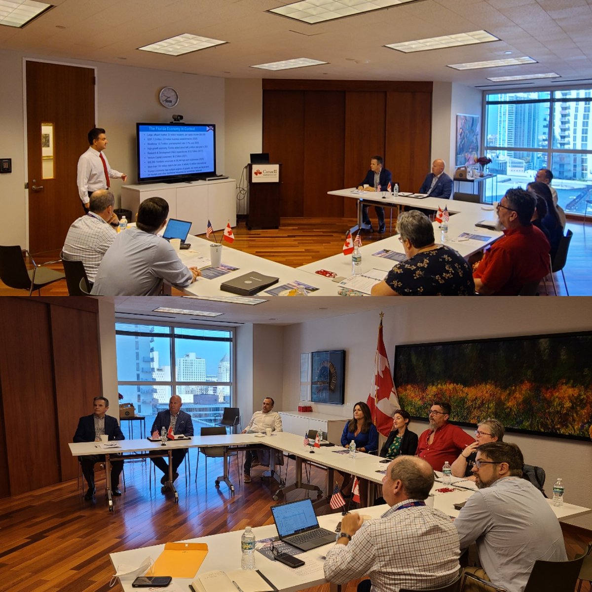 JuanGonTrade's tweet photo. Great kickoff to @ACOACanada trade mission to Miami discussing why Florida is the Gateway to Latin America &amp; the Caribbean with local partners @EnterpriseFL &amp; @beaconcouncil https://t.co/HiKFVSwuIX