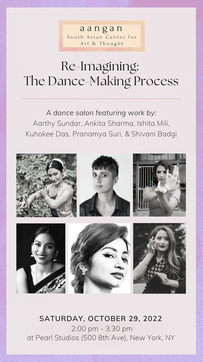 NY/NJ dance enthusiasts - come join us for Re-Imagining: The Dance-Making Process! Tickets are available at eventbrite.com/e/408301419537