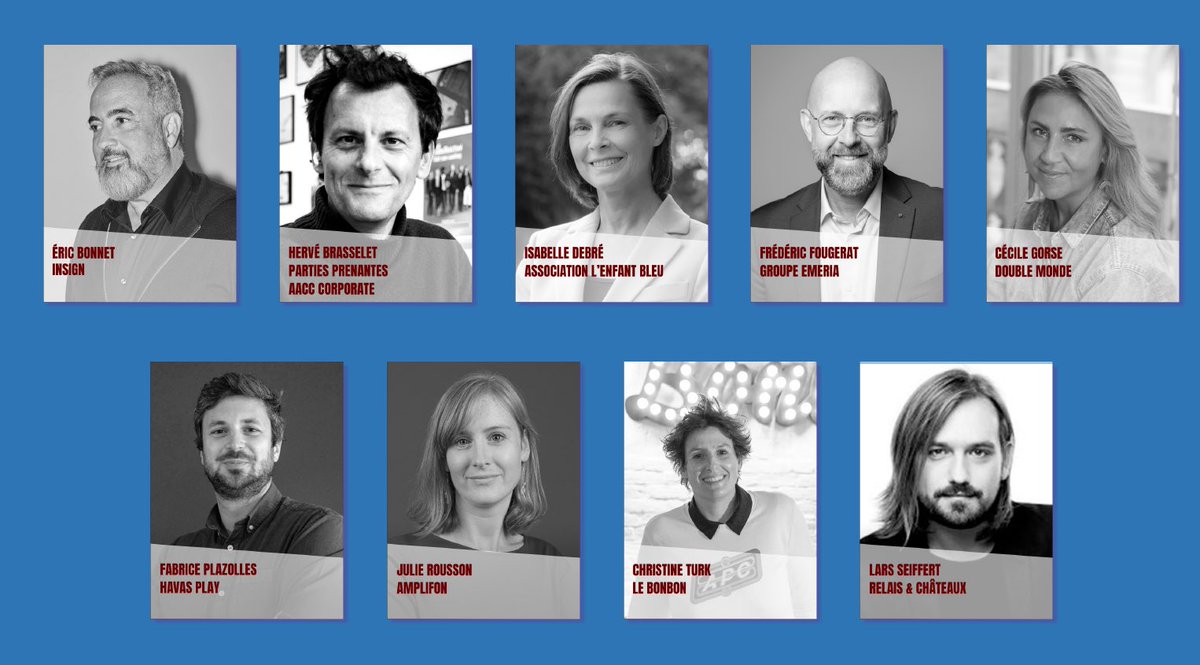 Festival Stratégies/ communication d’entrerprise
Merci à tous nos jurés pour avoir étudié les dossiers présentés à le Grand Prix !
<a href="/doublemonde_pod/">Double Monde - Agence de production de podcasts</a> 
@ChristinTurk
<a href="/ericbonnet75/">eric bo75</a>
<a href="/faplaz/">Fabrice Plazolles</a>
<a href="/fredfougerat/">Frédéric Fougerat</a> 
<a href="/IDebre/">Isabelle Debré</a>
<a href="/amplifon/">Amplifon Group</a> et #julierousson
<a href="/lars_seifert/">Lars Seifert</a>
#gpstrat #Corporate