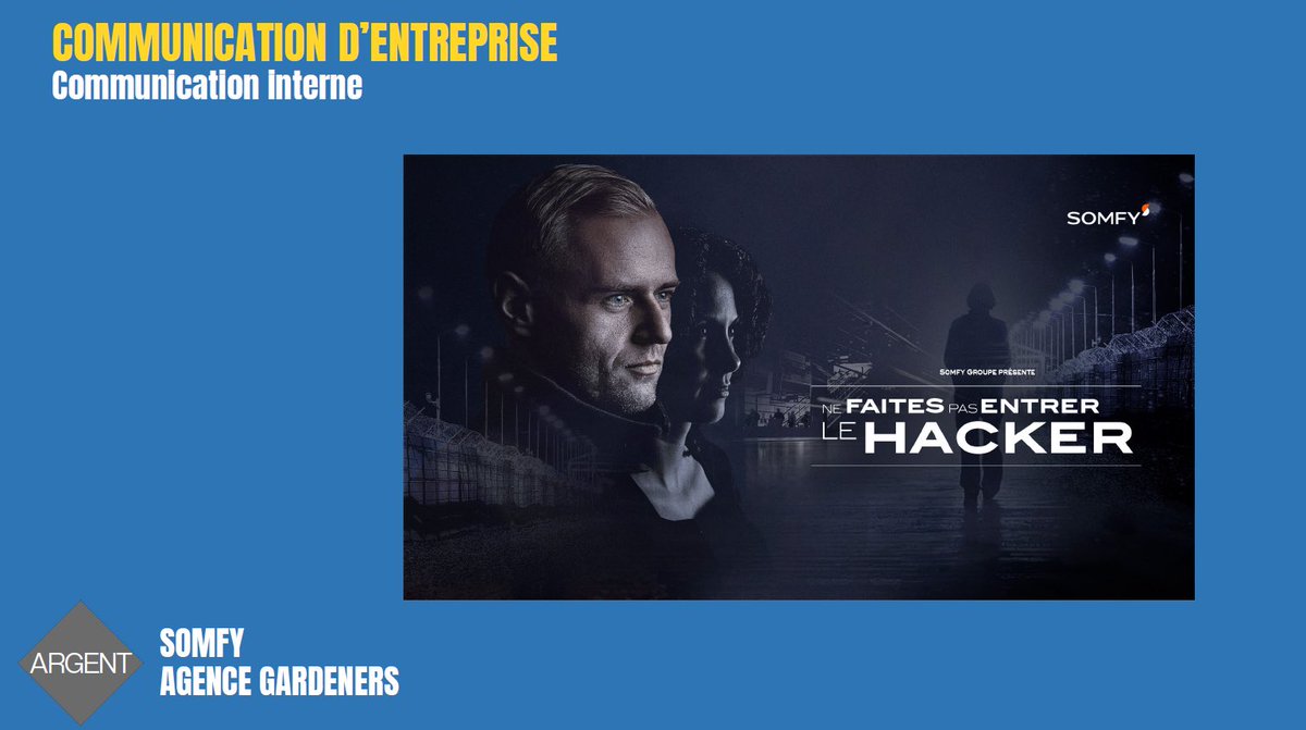 1ère récompense du GP Stratégies de la Communication d’Entreprise et des Collectivités Territoriales 2022 : Catégorie Communication d’entreprise / interne : un ARGENT pour <a href="/Somfyfr/">Somfy France</a> et <a href="/AgenceGardeners/">Agence Gardeners</a> pour  « Ne faites pas entrer le hacker! ». Bravo à eux !
#gpstrat #Corporate