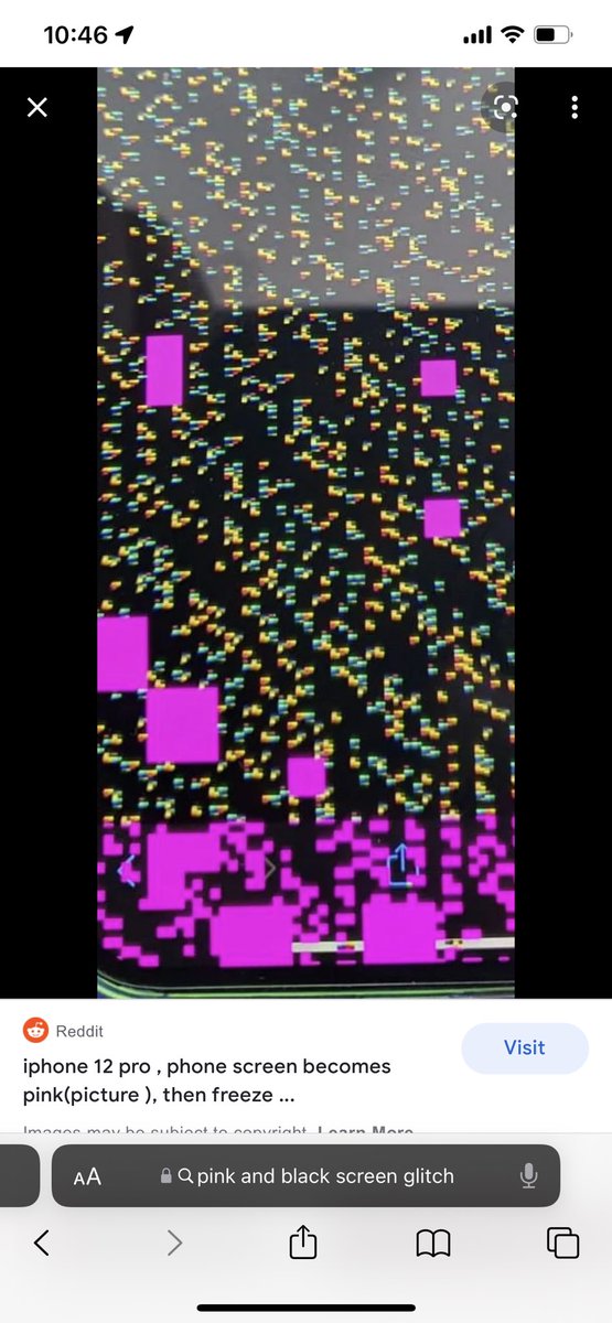 TylerFisherr's tweet photo. i just know @apple is making old phones act up on purpose. 
this happened to my screen today for the first time!! guess i gotta get the 14 😭 https://t.co/lUZblmaJPi