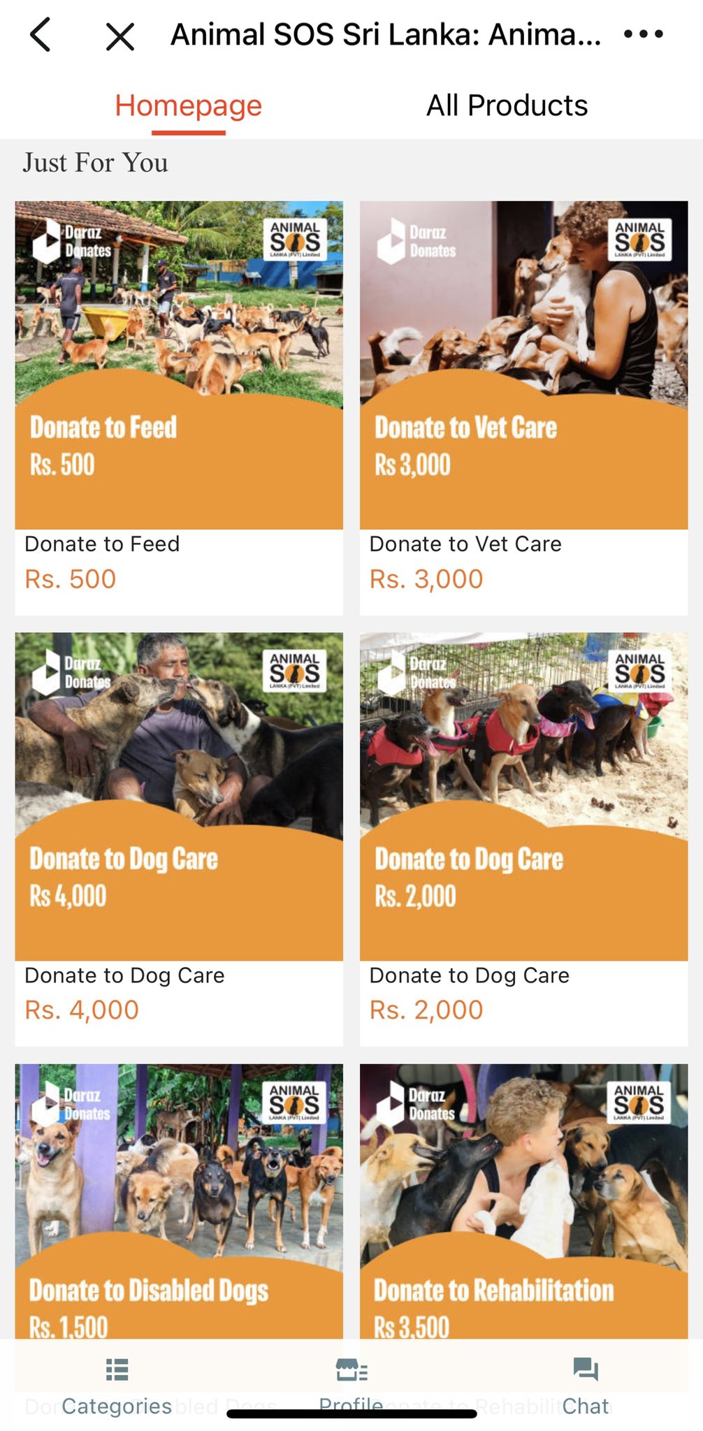 Anishka De Zylva on X: Super excited that now you can donate to  @AnimalSOSSLanka through @daraz_lk! This is Daraz Cares' latest partnership  & we look forward to supporting the incredible work being