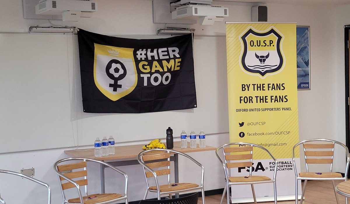 OUFCSP's tweet photo. We are ready for the evening. #ousp #hergametoo https://t.co/LwkiKCP6FP