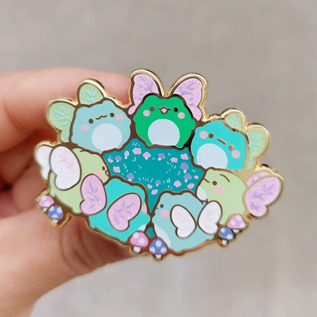 Fairy frog pins in progress! 🦋