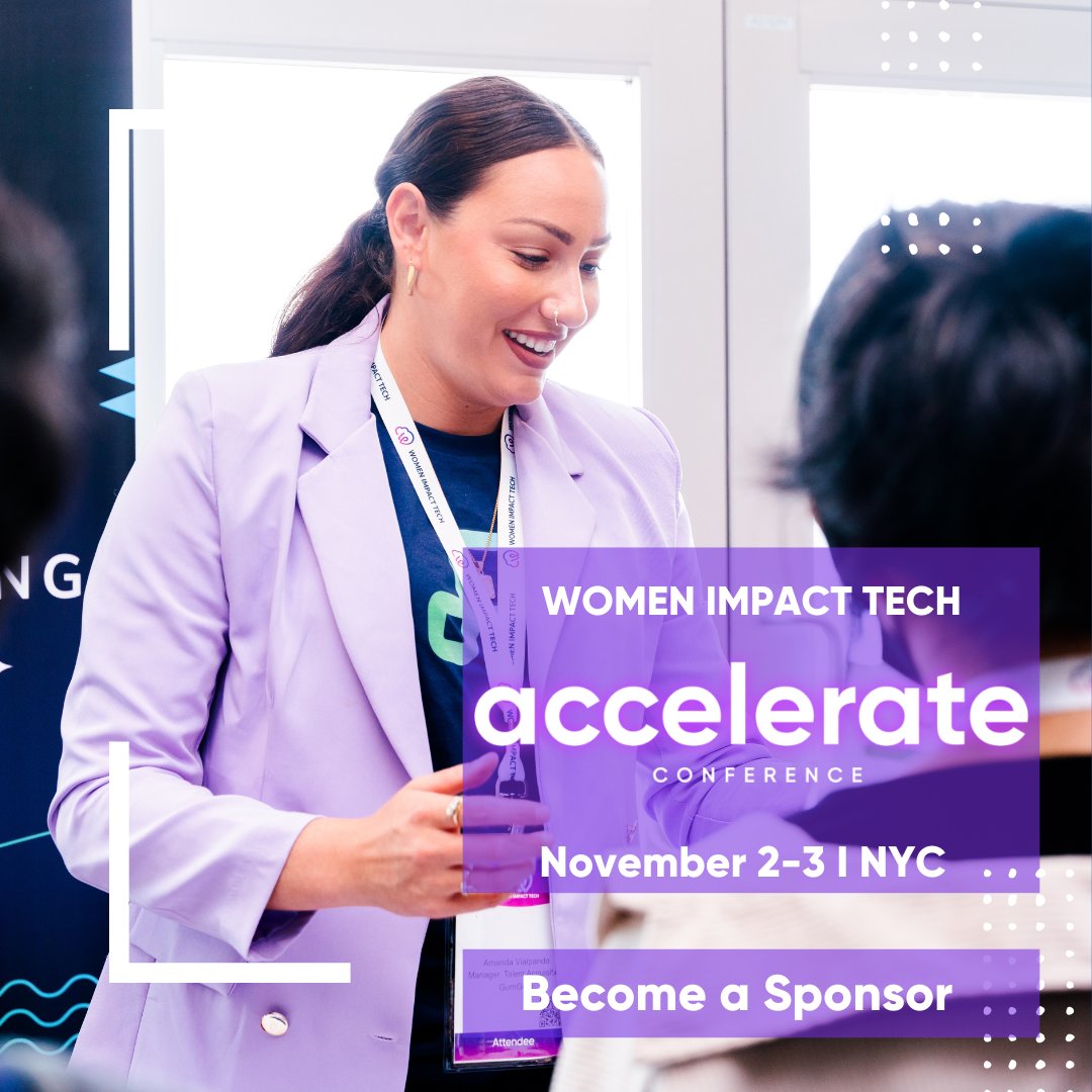 Looking to build a diverse tech team? Our Women Impact Tech Conferences offer a diverse and inclusive community to advance equity in tech. Join us as a sponsor in NYC this November! Click the link to learn more:bit.ly/3DHXo4l 

#diversityequityinclusion #womenimpacttech