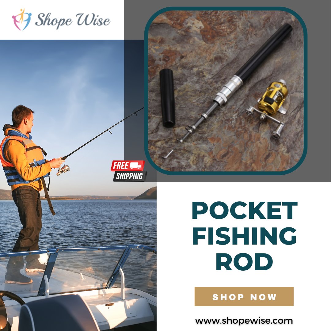 Shopewise_com's tweet photo. Struggling with fishing rods?
Introducing a smaller-than-life solution: our Pocket Fishing Rod. It’s a fully-sized, fully-functional fishing rod that collapses into one compact pen.
Shop here: https://t.co/jQvVJJRLKY

#pocketfishingrod #fishingrod #fishing #fishinglife #wednesday https://t.co/VIpLpVtYau