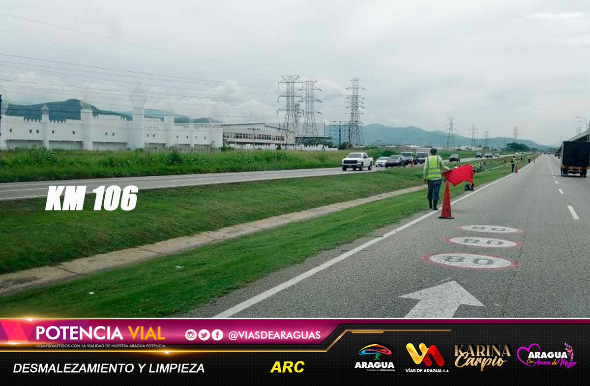 viasdearaguas's tweet photo. 🚧📸Trabajamos con desmalezamiento y limpieza  tramo #Aragua km 106 cumpliendo las líneas estratégicas del Pdte. @NicolasMaduro y de la Gdora. @Soykarinacarpio con la constancia y esfuerzo.
#VenezuelaProductiva
@dcabellor @VTVcanal8 @Elperiodiquito @noticierovv @CMcy2020 https://t.co/8lowDyIkJ3