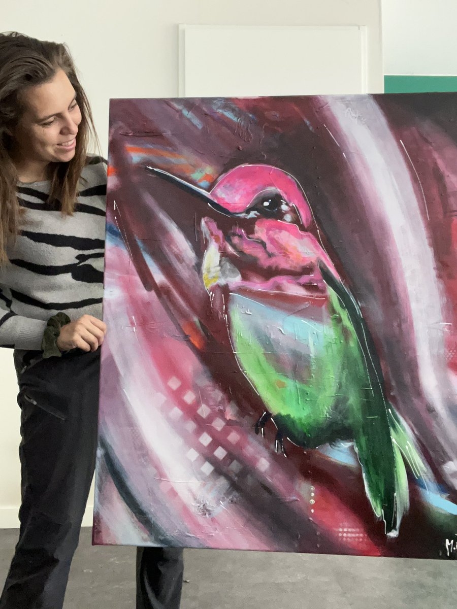artbyme1990's tweet photo. So excited, my exhibition starts tomorrow!
#exhibitions #exhibition #expositie #exposeren #kunst #art #artist #artforsale #animals #animal #dieren #schilderij #schilderijen #ArtistOnTwitter #nft #nfts #NFTsCommunity #NFTArts #bird #birds #hummingbird #hummingbirds https://t.co/69XdoMacTt