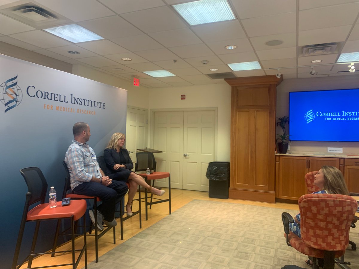 Coriell_Science's tweet photo. "I am so thankful for all of the work done here and for the friendship I have with Debbie because it's changing the lives of people who didn't have hope," @lukebrosen said. https://t.co/BGrqBoyWvk