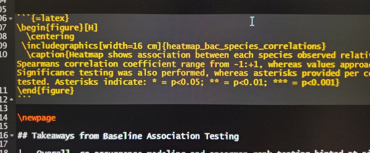 CraigTipton4's tweet photo. @ReptileRhett @ShellyGaynor All for whatever works. Here is what my header and an example latex chunk look like though, in case you want to try that out. Never had issues with the numbering getting off. https://t.co/S8CaiKTUqw