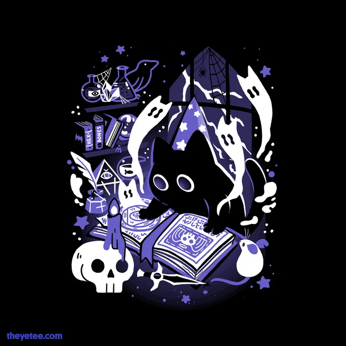 What do you have there? *A cursed tome containing spells and incantations beyond human comprehension* NO! Designed by  &amp;  and available through Sept. 25th! #spoopyfest  