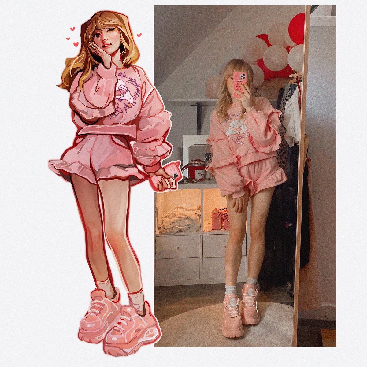 「new ootd ft. the adorable, most flatteri」|Cyarin / Laura ✨のイラスト