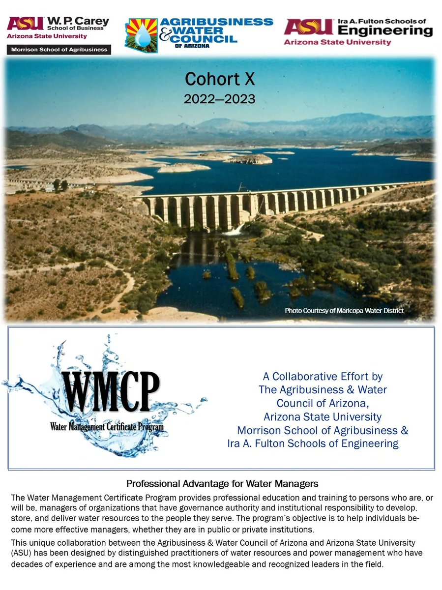 abwcaz's tweet photo. The Water Management Certificate Program Cohort X will begin this coming Friday, Sept 23rd!
10 years of educating our upcoming water managers!
If you are interested, visit: https://t.co/FhOfc7fChg
#ABWC #WMCP #drought2022 #waterconservation #watermanagement #AAWWA #ABWC https://t.co/QUVjF1s6Ps