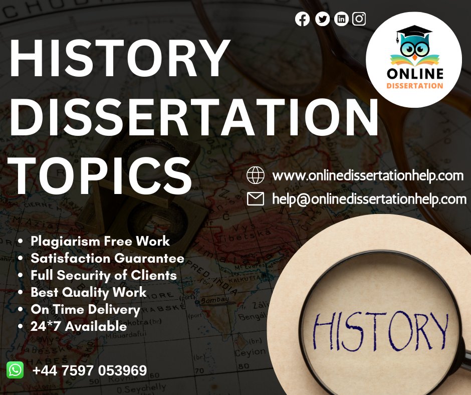 Dissertation003's tweet image. Be confident! Because you choose our
History Dissertation Topics!
Order Now.
#historydissrrtationtopics #dissertationtopicshelp #onlinedissertationassignmenthelp #assignmenthelp
#onlinedissertationhelp