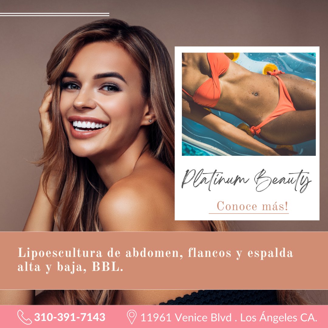 VeniceSurgical's tweet photo. Platinum beauty es el paquete para ti! 🤩🔥 Realiza tu cita HOY MISMO
👉https://t.co/XoLaB8d3ri
📞(888) DR-ROJAS
#venicebeach #summer #renuvion #jplasma #surgery #cosmetic #face #drrojas #buttlift #brazilianbutlift #bbl #fattransfersurgery #liposuction #massagetherapy https://t.co/LQZkciULCh