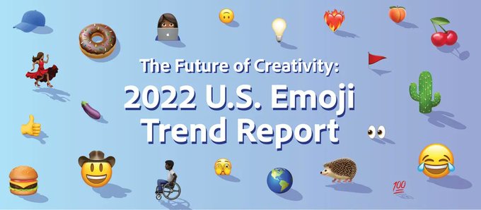 RT @terrinakamura The Future of Creativity: 2022 U.S. Emoji Trend Report: How Americans are Using Emoji | Adobe Blog adobe.ly/3xy6YTp #emoji #creativity #communication